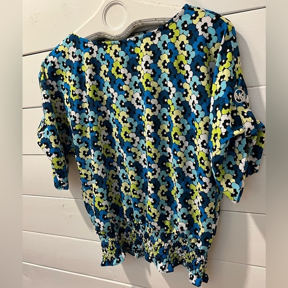 💙❣️MICHAEL Michael Kors – Floral Smocked Hem Top – Size S - Picture 4 of 12
